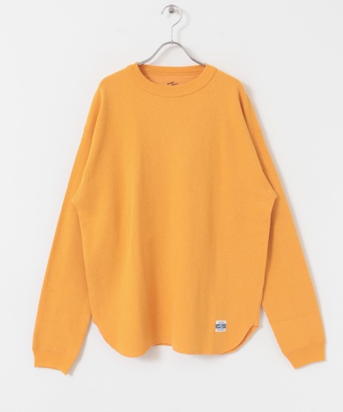 ARMY TWILL(アーミーツイル)の「ARMY TWILL Honeycomb Long-Sleeve T-shirts(Tシャツ/カットソー・メンズ・イエロー/ブルー/ホワイト系その他/チャコールグレー・MEDIUM/LARGE)」の13枚目の写真