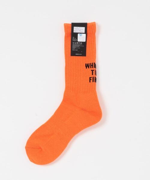 SENSE OF PLACE by URBAN RESEARCH（センスオブプレイスバイアーバンリサーチ）の「AMERIB　AMERIB LOGOSOX（ソックス/靴下・メンズ・ホワイト/ブラック/グリーン/ライトブルー/オレンジ・ONE）」の12枚目の写真