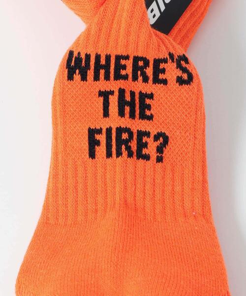 SENSE OF PLACE by URBAN RESEARCH（センスオブプレイスバイアーバンリサーチ）の「AMERIB　AMERIB LOGOSOX（ソックス/靴下・メンズ・ホワイト/ブラック/グリーン/ライトブルー/オレンジ・ONE）」の14枚目の写真