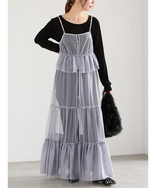 Te chichi（テチチ）の「前後2WAYシアーフロッキープルオーバー（Tシャツ/カットソー・レディース・グレー/オフホワイト/ブラック・F）」の5枚目の写真