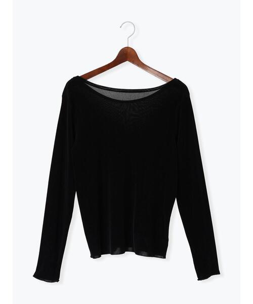 Te chichi（テチチ）の「前後2WAYシアーフロッキープルオーバー（Tシャツ/カットソー・レディース・グレー/オフホワイト/ブラック・F）」の22枚目の写真