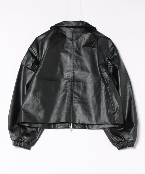 y/m（イム）の「フェイクレザーボリュームスリーブブルゾン（ブルゾン