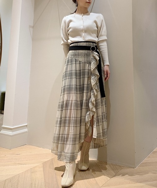 SNIDELグレー ベルト付き キュロット 心苦しかっ 