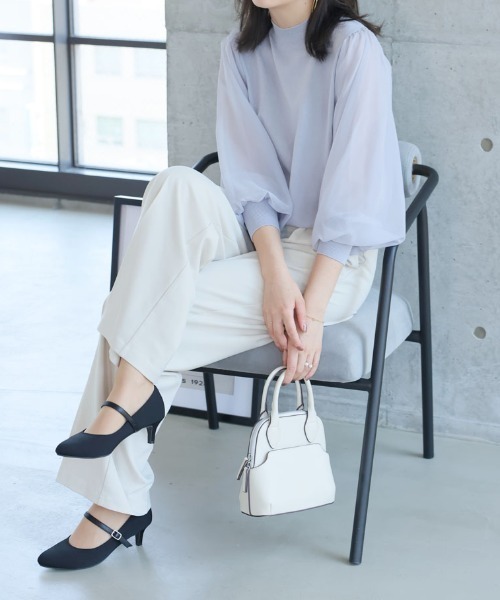 VIVIAN(ヴィヴィアン)の「履きごこちやみつき感激 アーモンドトゥストラップ5cmヒールパンプス(パンプス・レディース・ブラック/ブラック系その他2・21.5/22/22.5/23/23.5/24/24.5/25/25.5/26)」の14枚目の写真