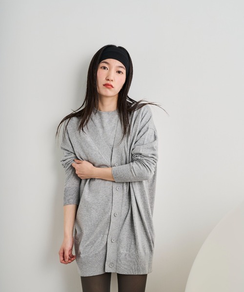 THEATRE PRODUCTS（シアタープロダクツ）の「THEATREPRODUCTSシンボルマーク刺繍カーディガン（カーディガン/ボレロ・レディース・ホワイト/ブラック/グレー・FREE）」の18枚目の写真