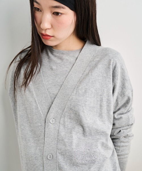 THEATRE PRODUCTS（シアタープロダクツ）の「THEATREPRODUCTSシンボルマーク刺繍カーディガン（カーディガン/ボレロ・レディース・ホワイト/ブラック/グレー・FREE）」の20枚目の写真