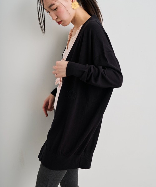 THEATRE PRODUCTS（シアタープロダクツ）の「THEATREPRODUCTSシンボルマーク刺繍カーディガン（カーディガン/ボレロ・レディース・ホワイト/ブラック/グレー・FREE）」の10枚目の写真