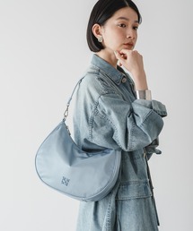 ラシット ネイビー レザー ショルダーバッグ russet(ラシット) / ショルダーバッグ/ナイロン/ネイビー/総柄