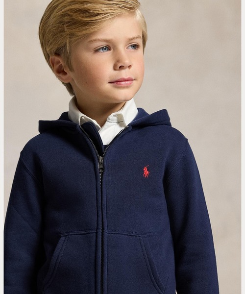 POLO RALPH LAUREN CHILDRENSWEAR（ポロ ラルフ ローレン チルドレンズウェア）の「コットンブレンドフリース フーディ（パーカー・キッズ・ブルー・7/6/4/3/5）」の7枚目の写真