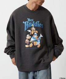 FREAK'S STORE | 限定展開 DISNEY ディズニー/別注 ビッグシルエット クルーネック プリントスウェット/Best Buddies(スウェット)