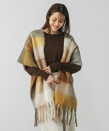 GLOBAL WORK | 静電軽減チェックストール/145521(マフラー)