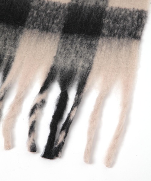 GLOBAL WORK(グローバルワーク)の「静電軽減チェックストール/145521(マフラー・レディース・イエロー/ブラック/ブルー/パープル/オレンジ・ONE SIZE)」の21枚目の写真