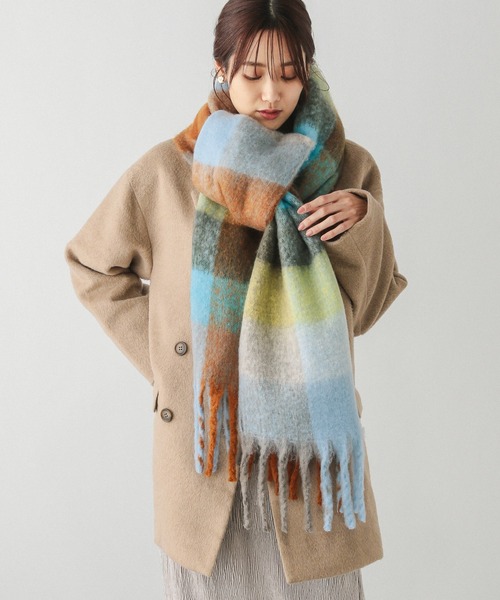 セール】静電軽減チェックストール/145521（マフラー）｜GLOBAL WORK