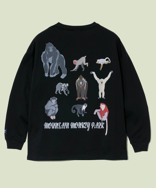 Mountain Mania/マウンテンマニア 32/2 T/C天竺ロンT -MONKEY PARK-(Tシャツ/カットソー)|Mountain Mania(マウンテンマニア)