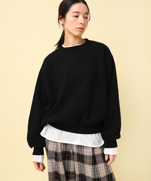RNA-N（アールエヌエーエヌ）の「M2355 フレンチテリープルオーバー（Tシャツ/カットソー・レディース・キナリ/チョコ/ブラック・MEDIUM）」の5枚目の写真