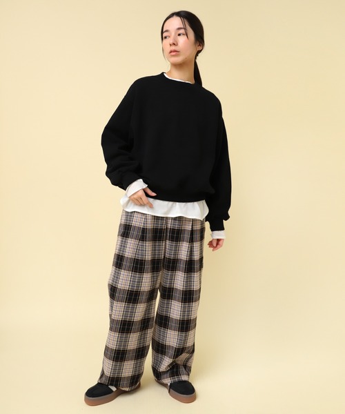 RNA-N（アールエヌエーエヌ）の「M2355 フレンチテリープルオーバー（Tシャツ/カットソー・レディース・キナリ/チョコ/ブラック・MEDIUM）」の10枚目の写真