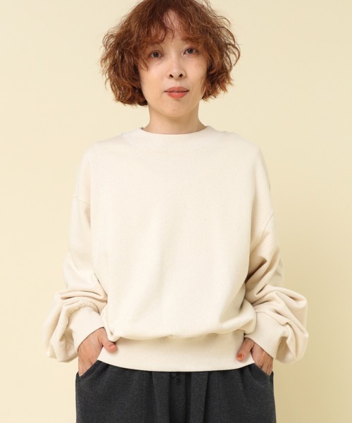 RNA-N（アールエヌエーエヌ）の「M2355 フレンチテリープルオーバー（Tシャツ/カットソー・レディース・キナリ/チョコ/ブラック・MEDIUM）」の4枚目の写真