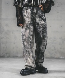 Shoowtime | all over painting design wide denim pants / オールオーバーペインティングデザインワイドデニムパンツ(デニムパンツ)