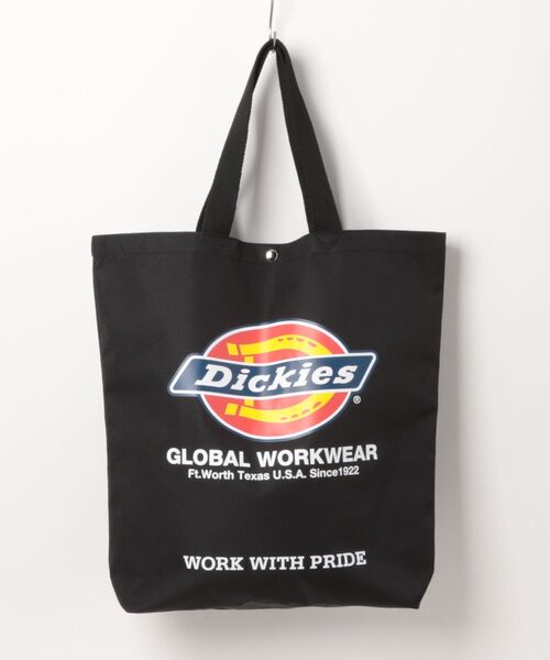 Dickies（ディッキーズ）の「【Dickies】LOGO PRINT TOTE BAG / ディッキーズ ロゴプリント トートバッグ（トートバッグ・メンズ・ワイン/モスグリーン/ネイビー/ブラック・FREE）」の2枚目の写真