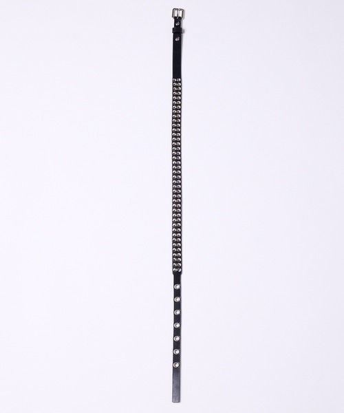 AIVER（アイバー）の「AIVER　2連スタッズレザーベルト（ベルト・メンズ・ブラック・LARGE/SMALL）」の8枚目の写真