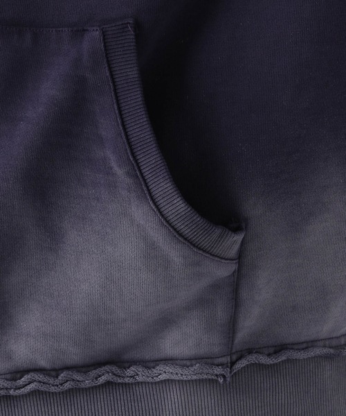 HARE(ハレ)の「グラデブリーチZIPパーカー(HARE)(パーカー・メンズ・ブラック/パープル・FREE)」の13枚目の写真