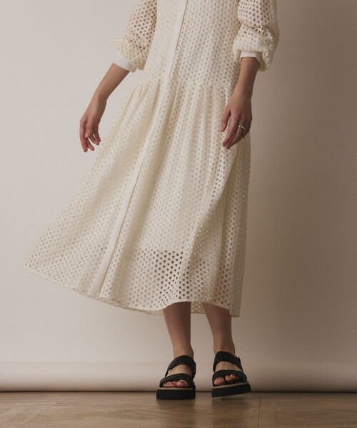 GRACECONTINENTALdiagramメッシュレースドレスワンピース メッシュレースワンピース / GRACE CONTINENTAL | GRACE