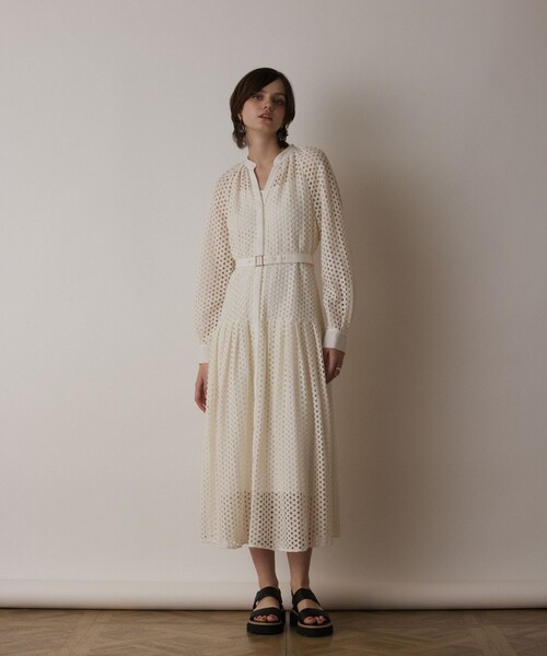 GRACE CONTINENTAL メッシュレースカフタンワンピース2025 メッシュレースカフタンワンピース / GRACE CONTINENTAL | GRACE