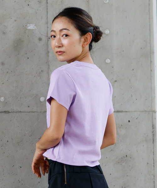 BILLABONG（ビラボン）の「BILLABONG/ビラボン ミニTシャツ BF013-215（Tシャツ/カットソー・レディース・イエロー/パープル/ブラック×ホワイト/ホワイト×ピンク・L/M）」の10枚目の写真