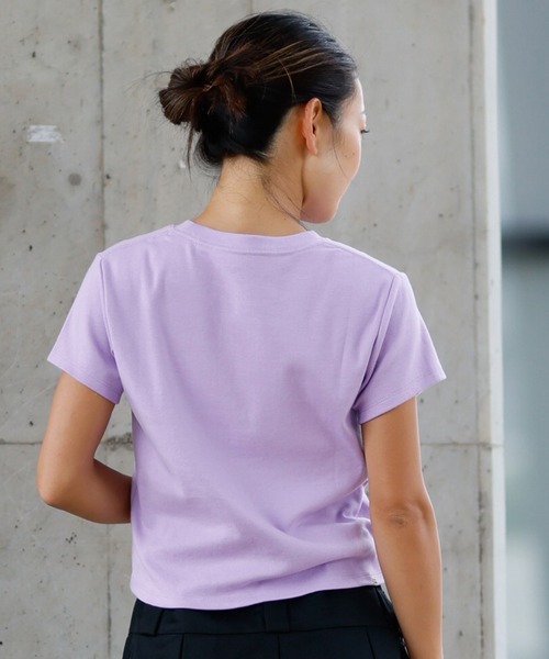 BILLABONG（ビラボン）の「BILLABONG/ビラボン ミニTシャツ BF013-215（Tシャツ/カットソー・レディース・イエロー/パープル/ブラック×ホワイト/ホワイト×ピンク・L/M）」の11枚目の写真
