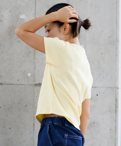 BILLABONG（ビラボン）の「BILLABONG/ビラボン ミニTシャツ BF013-215（Tシャツ/カットソー・レディース・イエロー/パープル/ブラック×ホワイト/ホワイト×ピンク・L/M）」の15枚目の写真