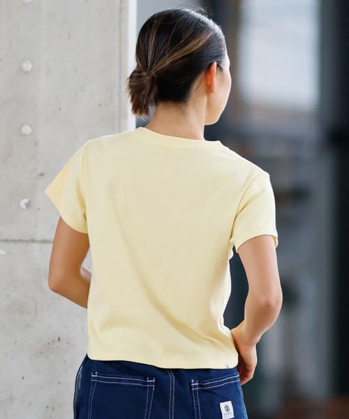 BILLABONG（ビラボン）の「BILLABONG/ビラボン ミニTシャツ BF013-215（Tシャツ/カットソー・レディース・イエロー/パープル/ブラック×ホワイト/ホワイト×ピンク・L/M）」の16枚目の写真