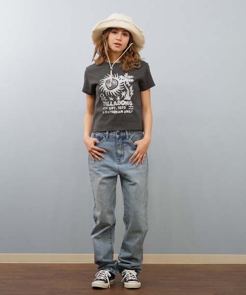 BILLABONG（ビラボン）の「BILLABONG/ビラボン ミニTシャツ BF013-215（Tシャツ/カットソー・レディース・イエロー/パープル/ブラック×ホワイト/ホワイト×ピンク・L/M）」の20枚目の写真