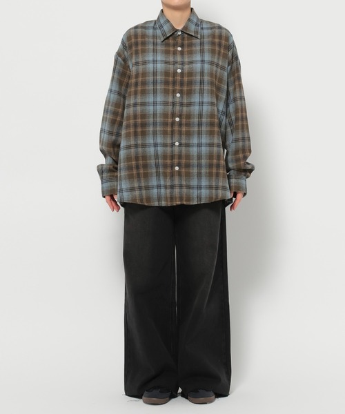 F.ILLUMINATE（フィルミネイト）の「【UNISEX】F.ILLUMINATE／GADIチェックシャツ（シャツ/ブラウス・レディース・ブルー・SMALL/MEDIUM）」の3枚目の写真