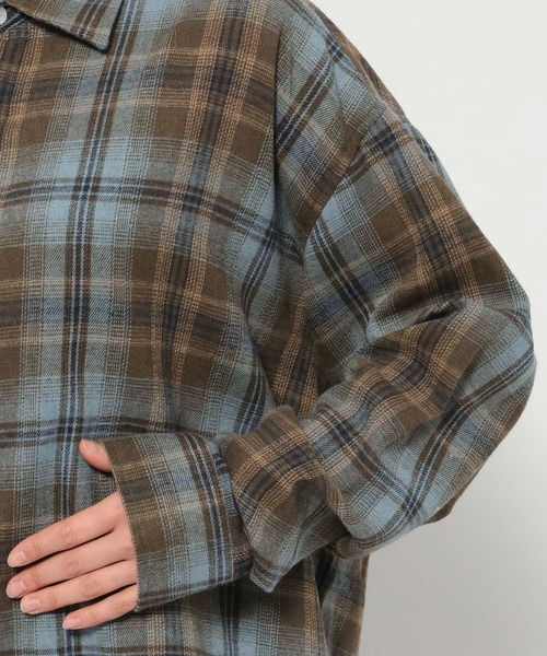 F.ILLUMINATE（フィルミネイト）の「【UNISEX】F.ILLUMINATE／GADIチェックシャツ（シャツ/ブラウス・レディース・ブルー・SMALL/MEDIUM）」の11枚目の写真