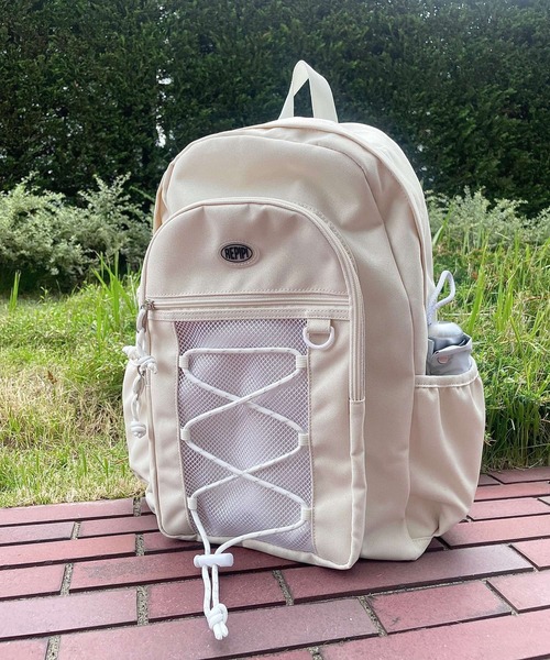 repipi armario（レピピ アルマリオ）の「コードツキバックパック（ショルダーバッグ・キッズ・アイボリー/ブラック/グレー系その他/グレー系/ホワイト系/ブラック系・FREE）」の2枚目の写真