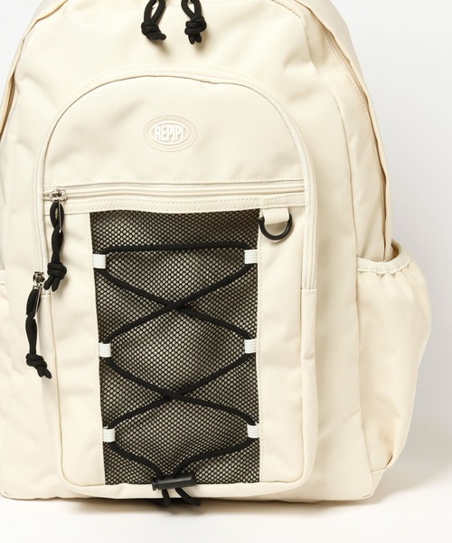 repipi armario（レピピ アルマリオ）の「コードツキバックパック（ショルダーバッグ・キッズ・アイボリー/ブラック/グレー系その他/グレー系/ホワイト系/ブラック系・FREE）」の9枚目の写真