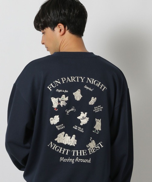 LAKOLE（ラコレ）の「アソート柄スウェットプルオーバー / 283132（スウェット・メンズ・チャコール/ネイビー/ホワイト・MEDIUM/LARGE）」の3枚目の写真