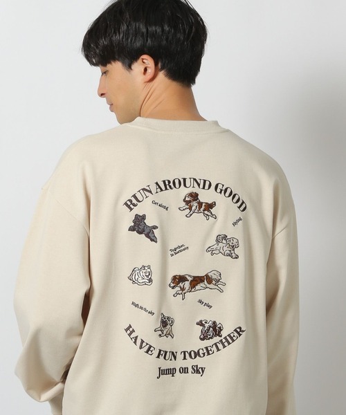 LAKOLE（ラコレ）の「アソート柄スウェットプルオーバー / 283132（スウェット・メンズ・チャコール/ネイビー/ホワイト・MEDIUM/LARGE）」の2枚目の写真