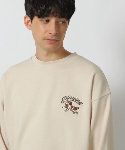 LAKOLE（ラコレ）の「アソート柄スウェットプルオーバー / 283132（スウェット・メンズ・チャコール/ネイビー/ホワイト・MEDIUM/LARGE）」の17枚目の写真