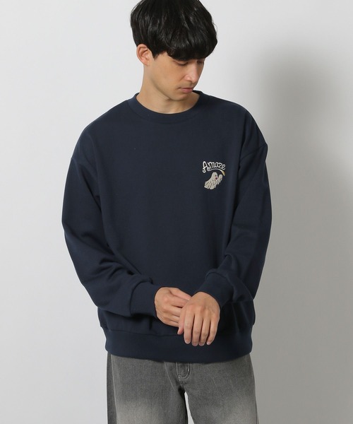 LAKOLE（ラコレ）の「アソート柄スウェットプルオーバー / 283132（スウェット・メンズ・チャコール/ネイビー/ホワイト・MEDIUM/LARGE）」の13枚目の写真