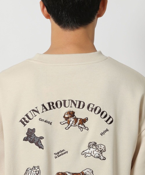 LAKOLE（ラコレ）の「アソート柄スウェットプルオーバー / 283132（スウェット・メンズ・チャコール/ネイビー/ホワイト・MEDIUM/LARGE）」の5枚目の写真