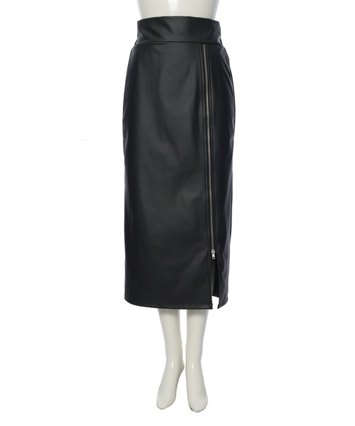 Edit Sheen（エディットシーン）の「フェイクレザージップスカート（スカート・レディース・ブラック・M）」の5枚目の写真