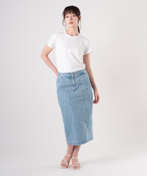 Levi's（リーバイス）の「Levi's/リーバイス BLUETAB(TM) SEAMED スカート ミディアムインディゴ（デニムスカート・レディース・インディゴブルー・XS/S/M）」の11枚目の写真