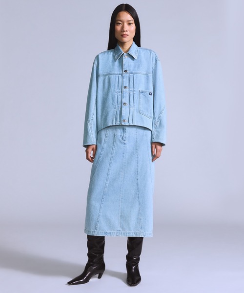 リーバイス（Levi’s）/BLUETAB□ SEAMED スカート ミディアムインディゴ Levi's/リーバイス BLUETAB(TM) SEAMED スカート ミディアムインディゴ