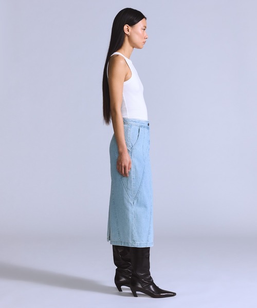 Levi's（リーバイス）の「Levi's/リーバイス BLUETAB(TM) SEAMED スカート ミディアムインディゴ（デニムスカート・レディース・インディゴブルー・XS/S/M）」の19枚目の写真