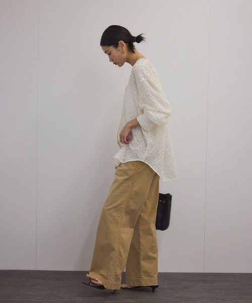 SALON adam et rope サロンアダムエロペ シアージャガードシャツ SALON adam et rope'（サロン アダム エ ロペ）の