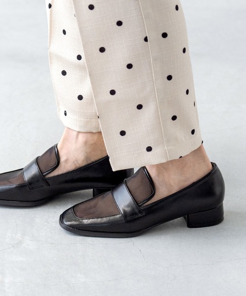 menue（メヌエ）の「スクエアトゥ チュール ローファー（ローファー・レディース・ダークブラウン/ブラック・41/40/39/38/37/36/35/34）」の21枚目の写真