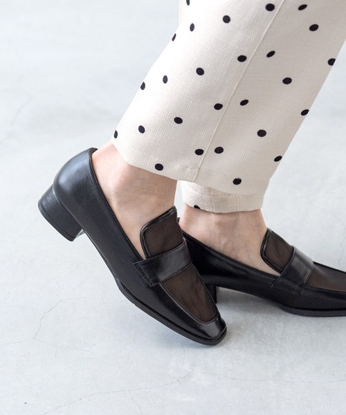 menue（メヌエ）の「スクエアトゥ チュール ローファー（ローファー・レディース・ダークブラウン/ブラック・41/40/39/38/37/36/35/34）」の10枚目の写真