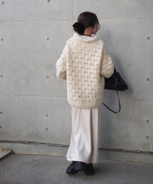 LAULEN ダブルジップクロシェニットカーディガン double zip crochet knit cardigan | TOPS | LAULEN（ローレン）