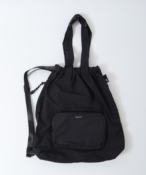 ROOTOTE（ルートート）の「ROOTOTE　パッカブル3WAYトート＆ショルダー＆バックパック（トートバッグ・レディース・コーラル/グレー/グリーン/ブラック/クリーム・FREE）」の6枚目の写真